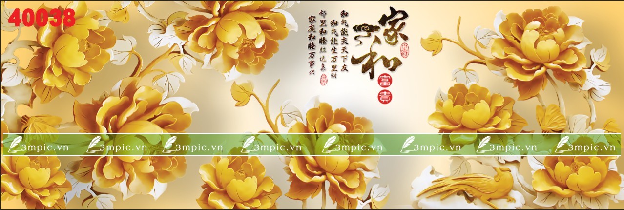 Tranh Điêu Khắc Đắp Nổi 3D 40038