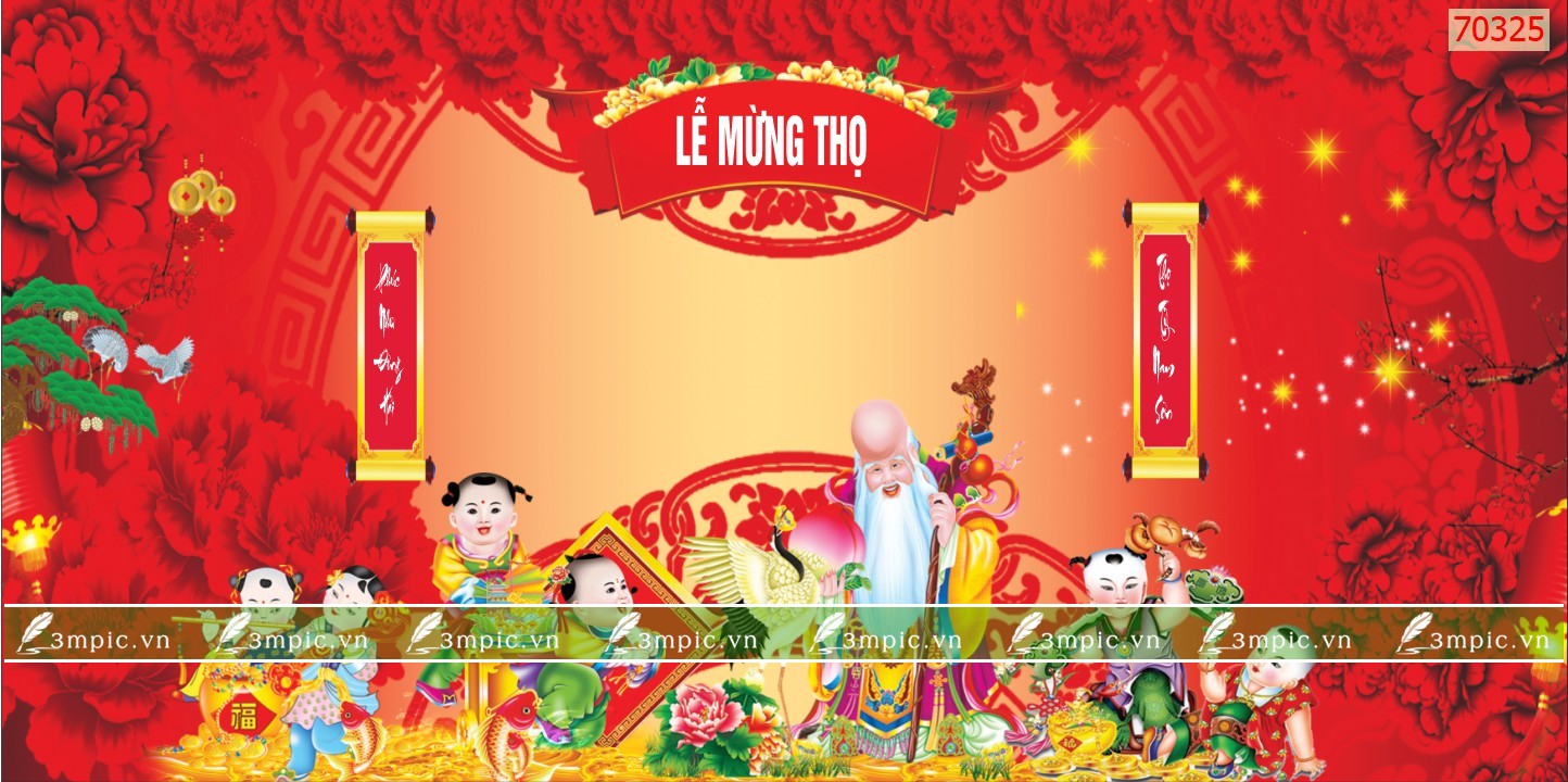 TRANH MỪNG THỌ 70325