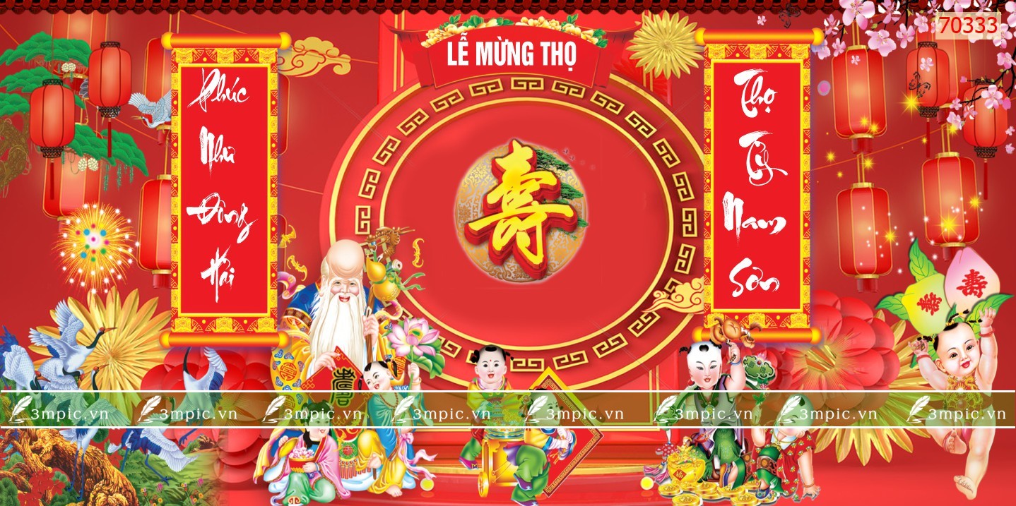 TRANH MỪNG THỌ 70333