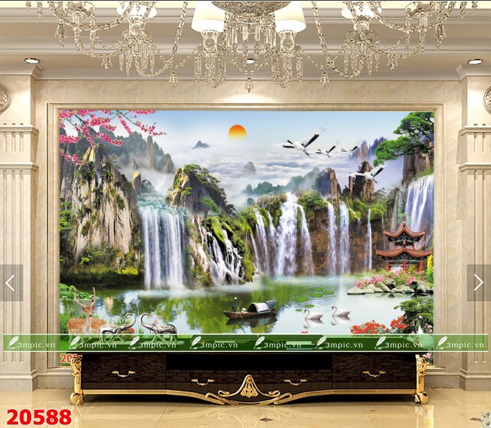 TRANH SƠN THỦY 3D 20585