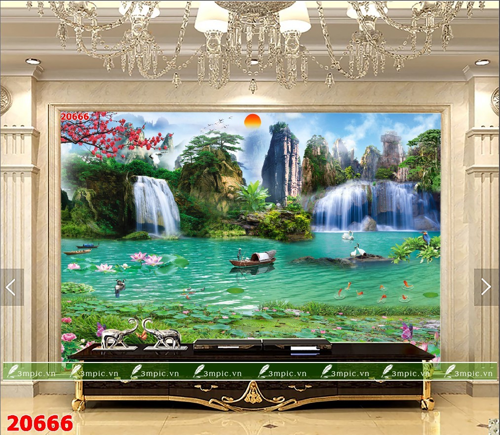 TRANH SƠN THỦY 3D 20666