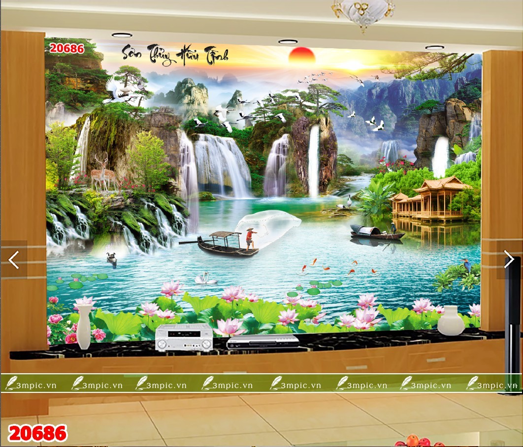 TRANH SƠN THỦY 3D 20686