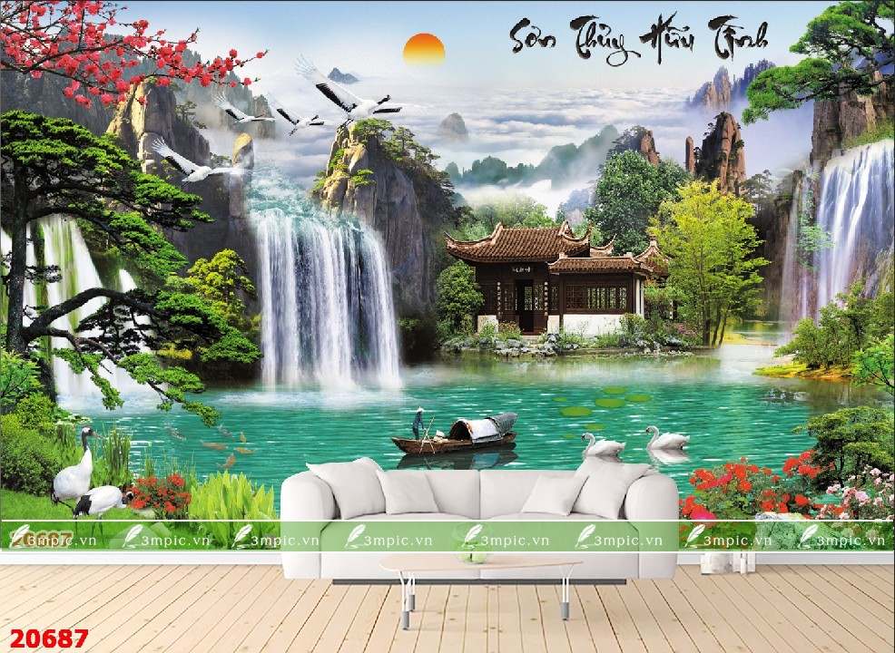 TRANH SƠN THỦY 3D 20687