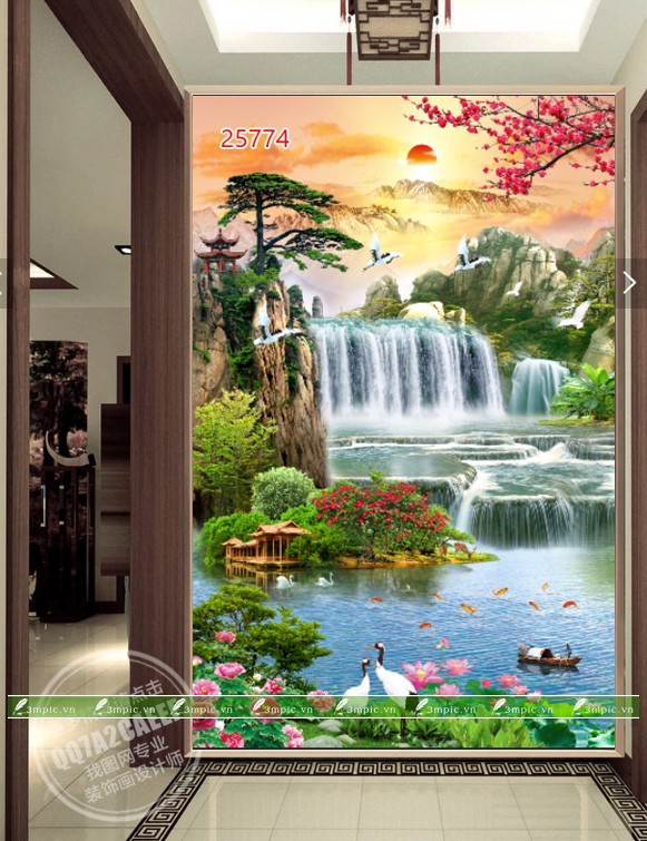 Tranh Sơn Thủy 3D 25774