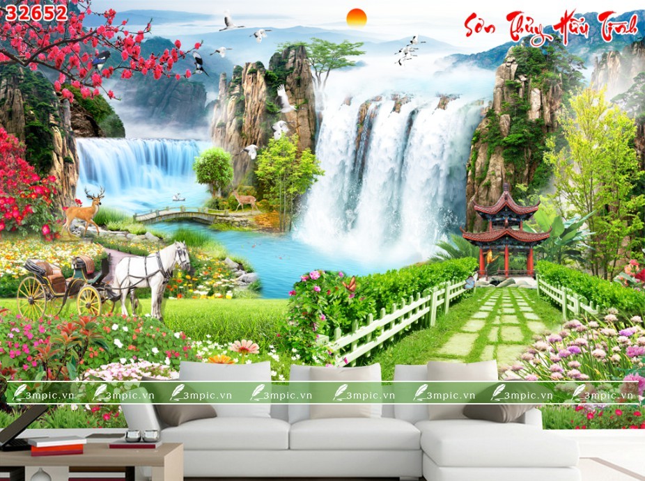 Tranh Sơn Thủy 3D 32652