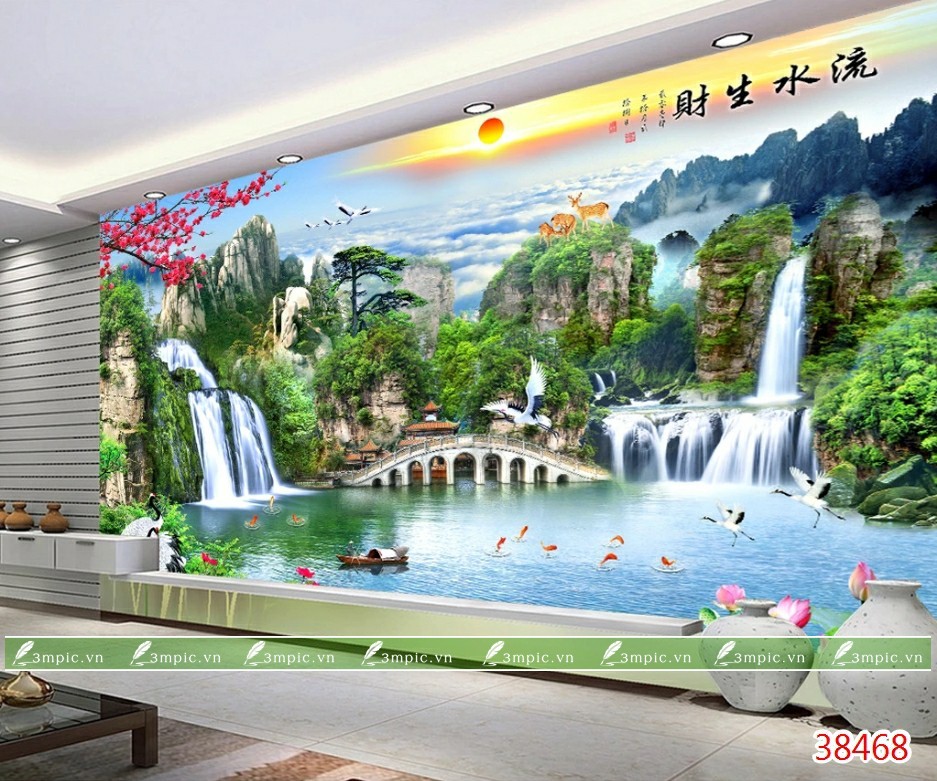 Tranh Sơn Thủy 3D 38468