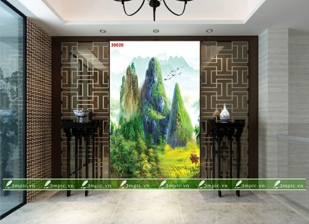 Tranh Sơn Thủy 3D 30020