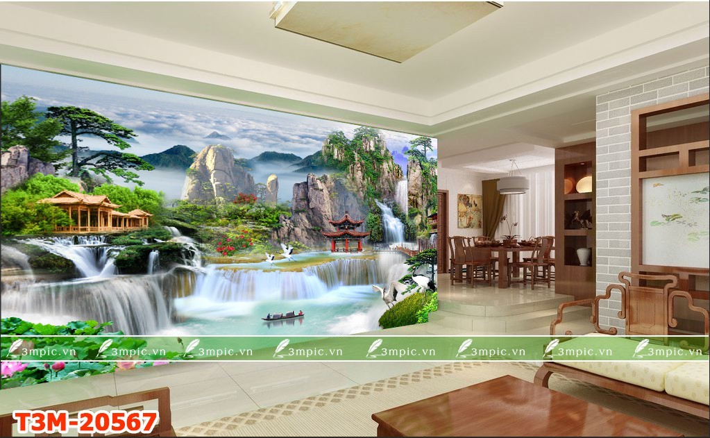 Tranh Sơn Thủy 3D 20567