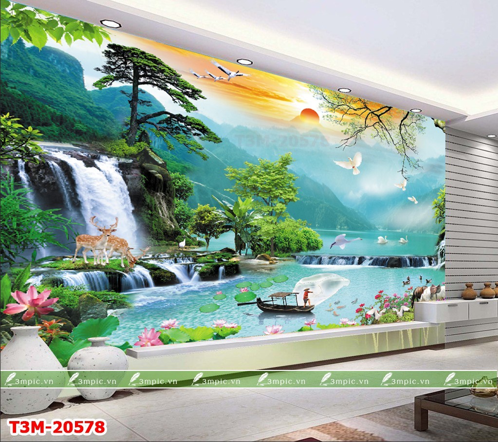 Tranh Sơn Thủy 3D 20578