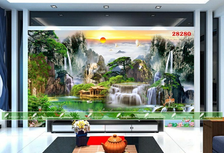 Tranh Sơn Thủy 3D 28280