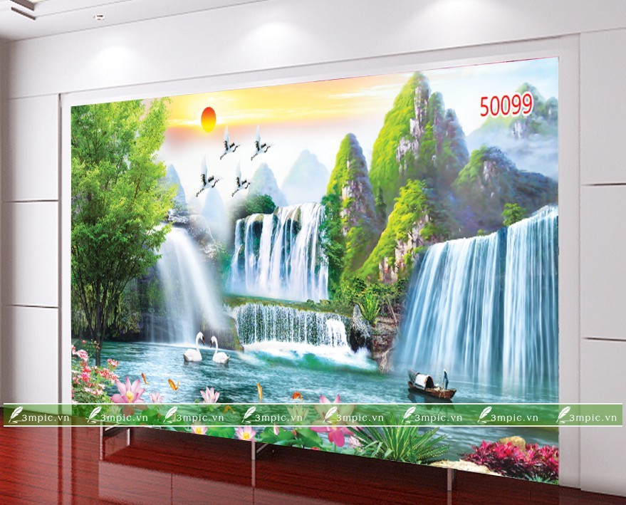 Tranh Sơn Thủy 3D 50099