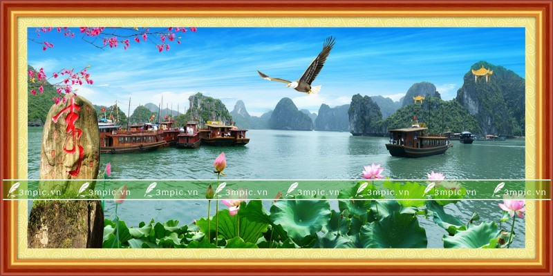 Tranh Sơn Thủy 3D 284