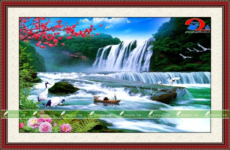 Tranh Sơn Thủy 3D 304