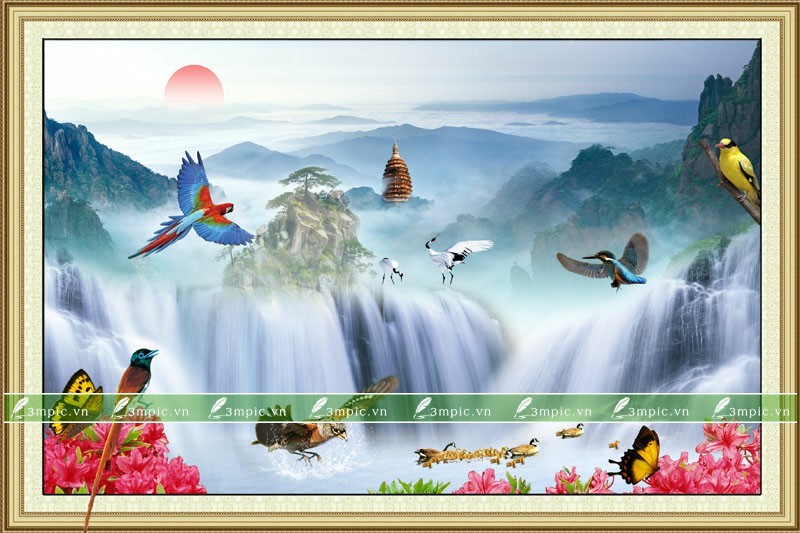 Tranh Sơn Thủy 3D PC 274