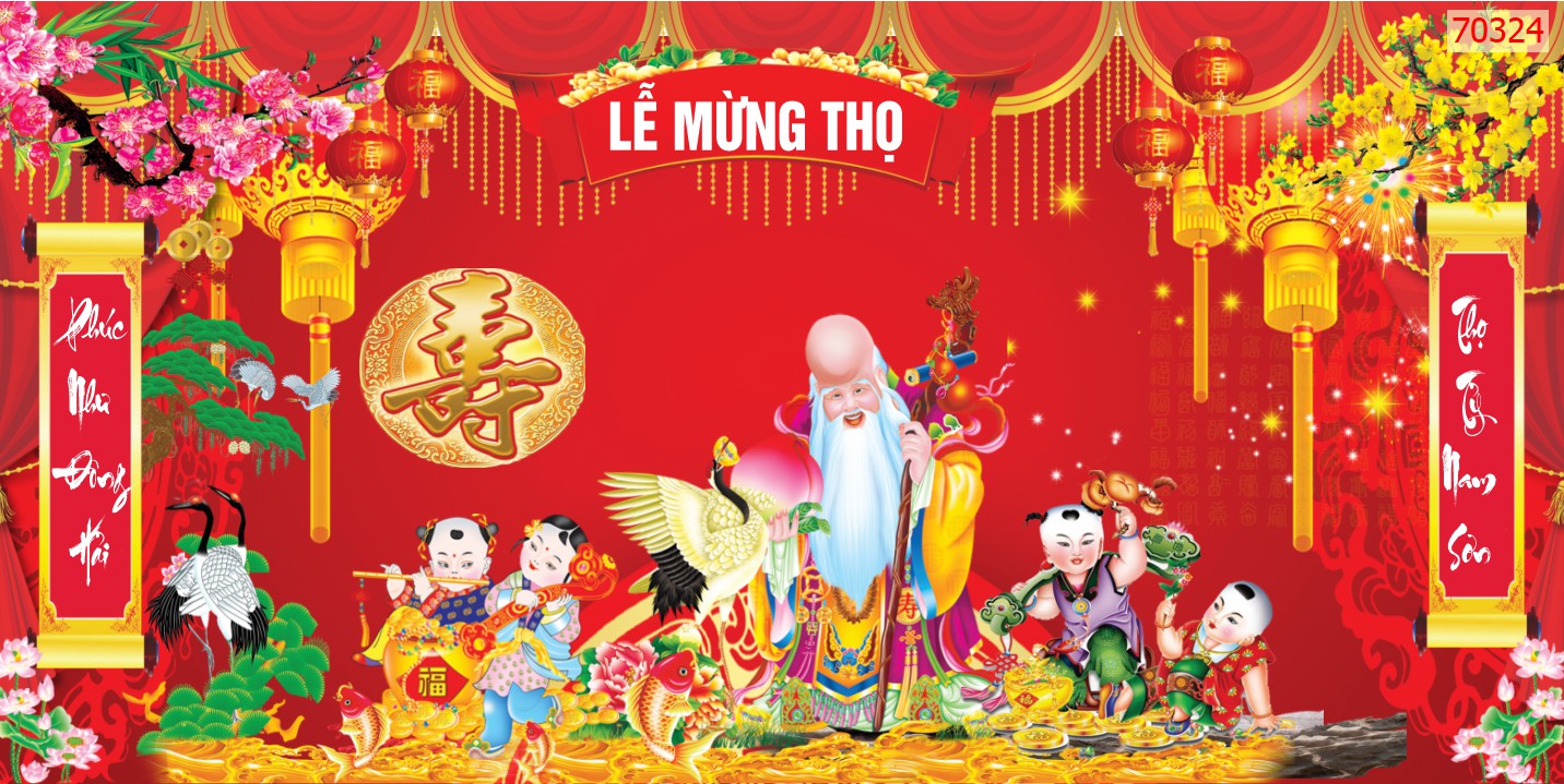 Tranh Mừng Thọ 70324