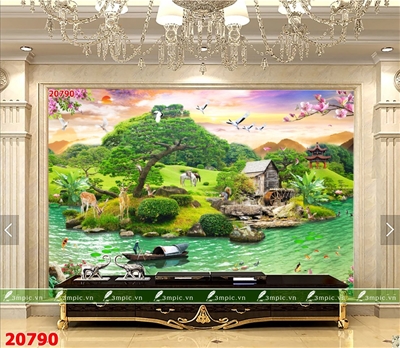 tranh phong cảnh 3d