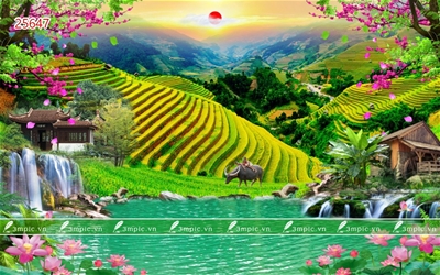 tranh phong cảnh 3d