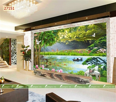 tranh phong cảnh 3d